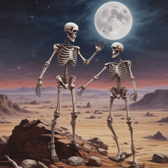 Seaglasscoaztallemonades.com Other - Desert Skeletons Art Print